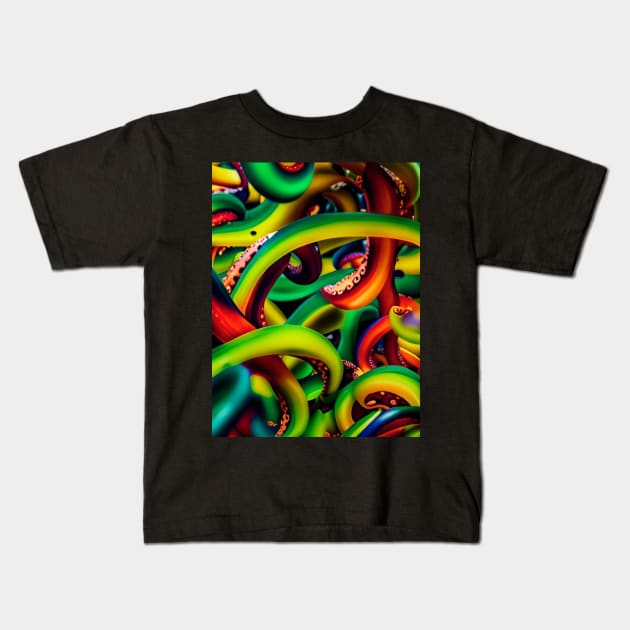 Tentacles Kids T-Shirt by Glenbobagins